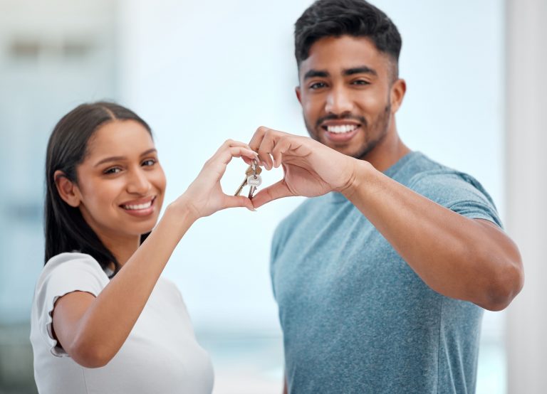 couple with keys